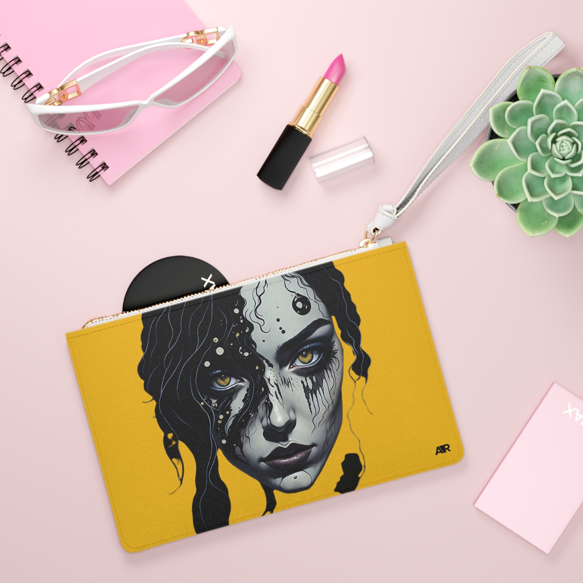 YELLOW BIOBUNK CLUTCH  BAG