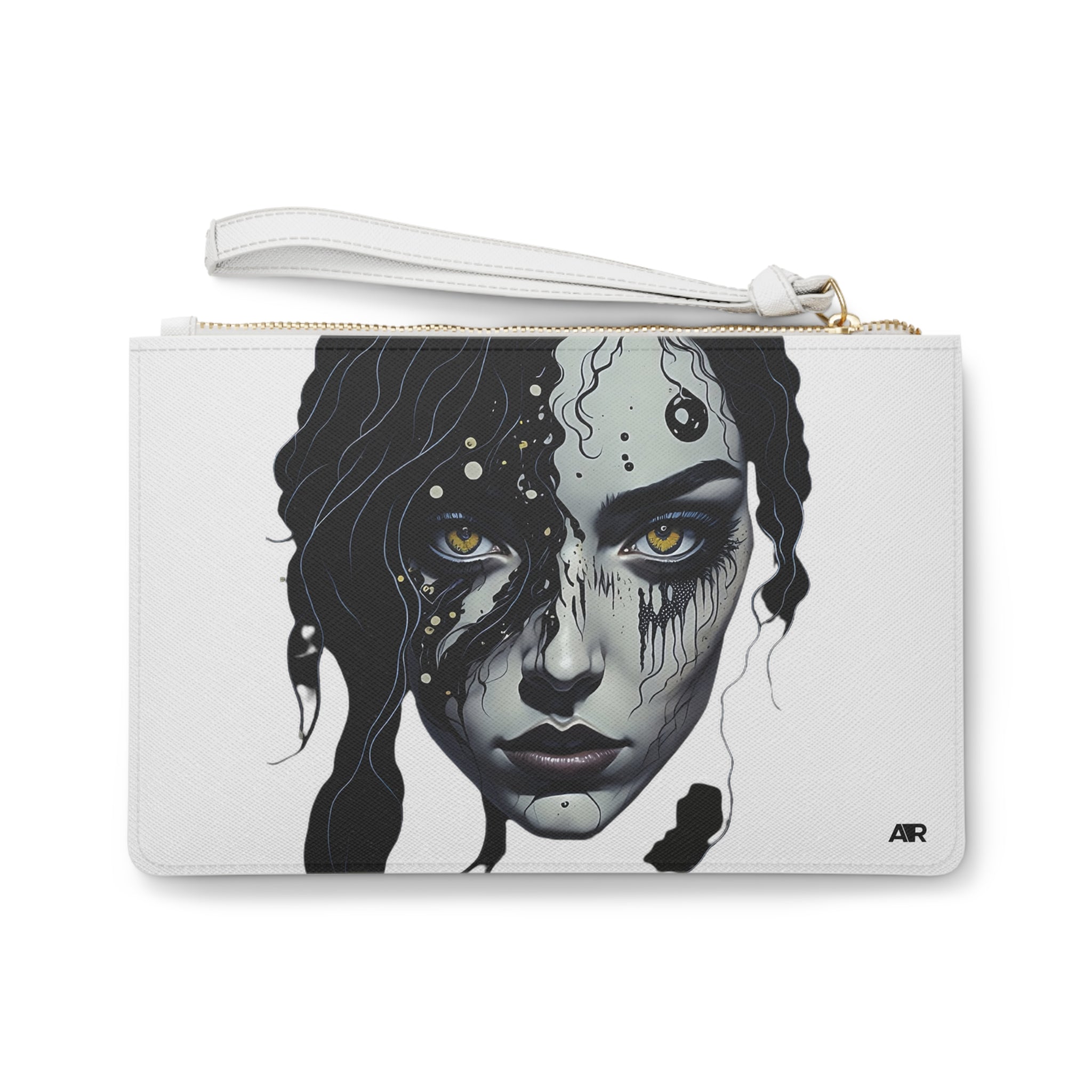 WHITE BIOPUNK CLUTCH BAG
