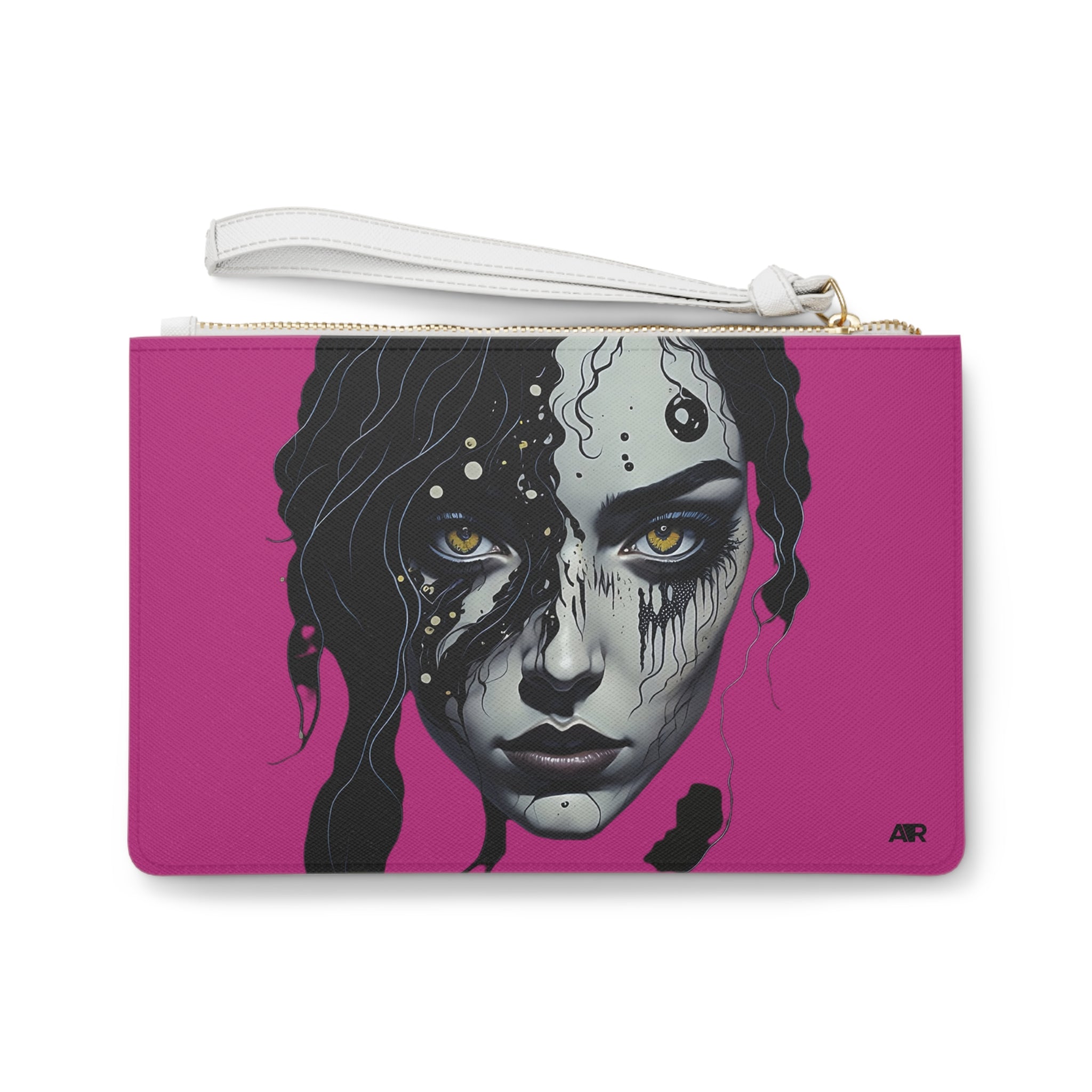 PINK BIOPUNK CLUTCH BAG