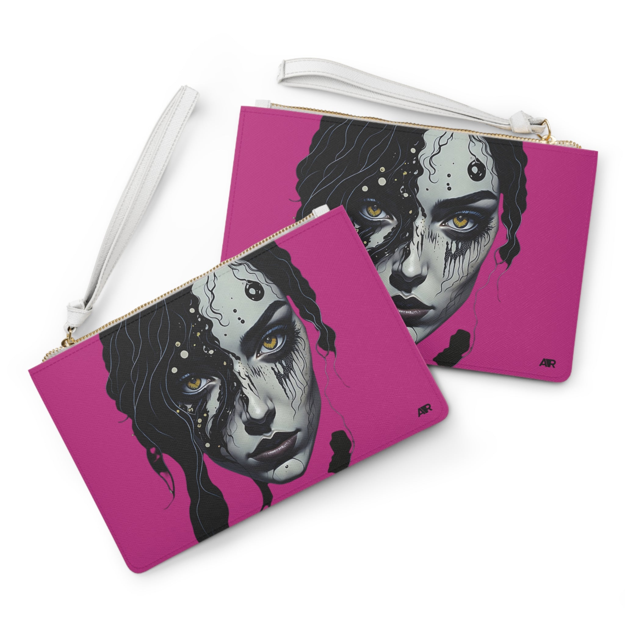 PINK BIOPUNK CLUTCH BAG