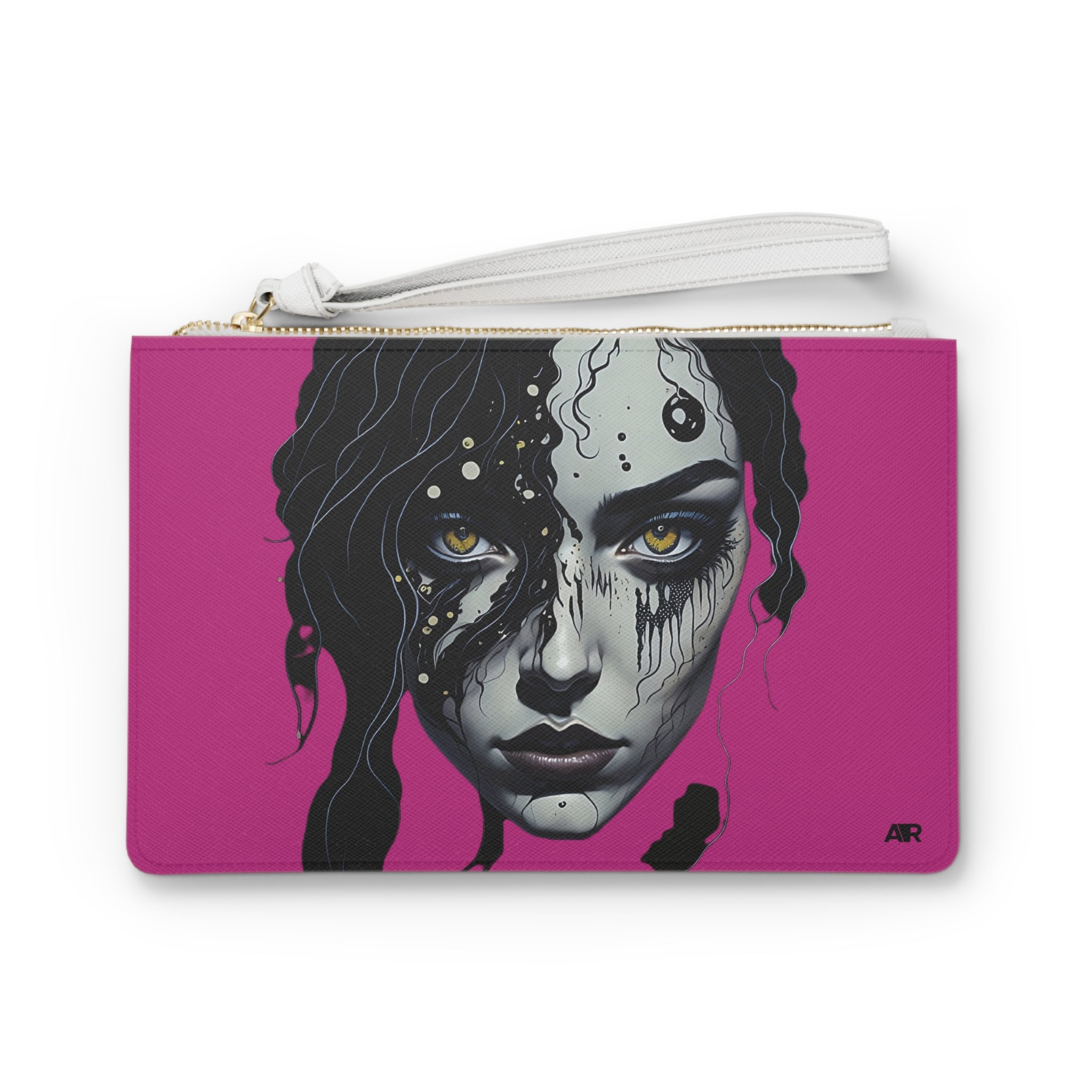 PINK BIOPUNK CLUTCH BAG