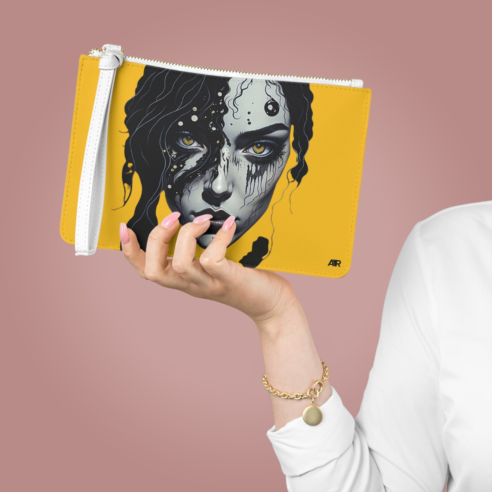 YELLOW BIOBUNK CLUTCH  BAG